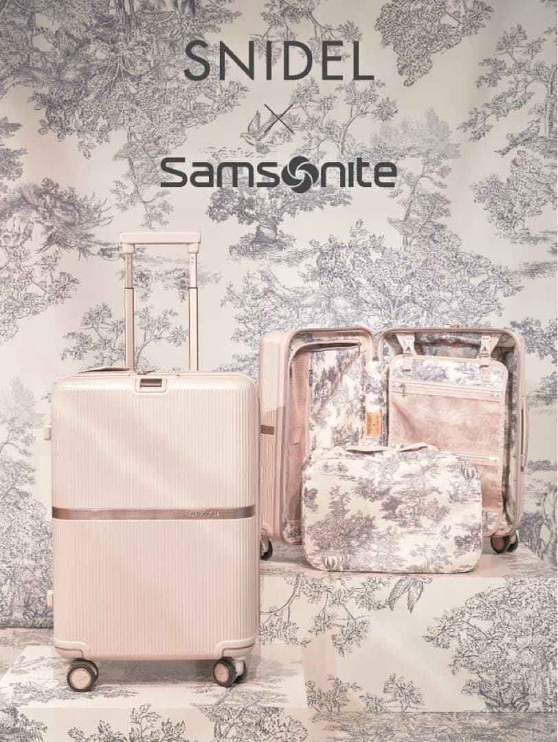 【限定完売品】SNIDEL × Samsonite ピンクキャリーケース Samsonite】コラボスーツケース(61cm) SNIDEL 完売 キャリーバッグ