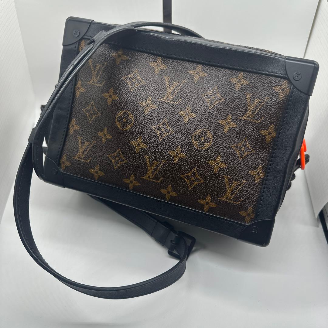 ルイヴィトン　ソフトトランク　19ss モノグラム・マカサー M44427 ルイ・ヴィトン LOUIS VUITTON ソフト・トランク M44427 ブラック