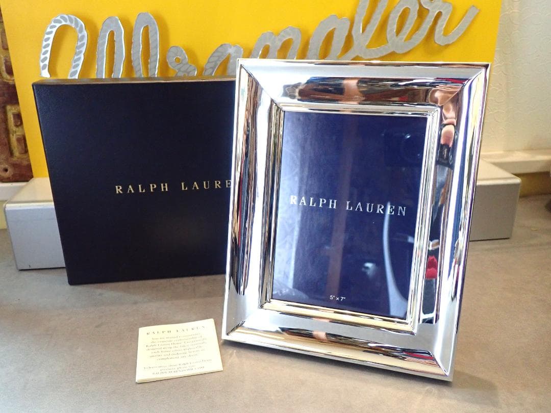 ☆新品・未使用☆Ralph Lauren シルバーフォトフレーム RALPH LAUREN HOME（ラルフ ローレン ホーム） 写真立て Gammond