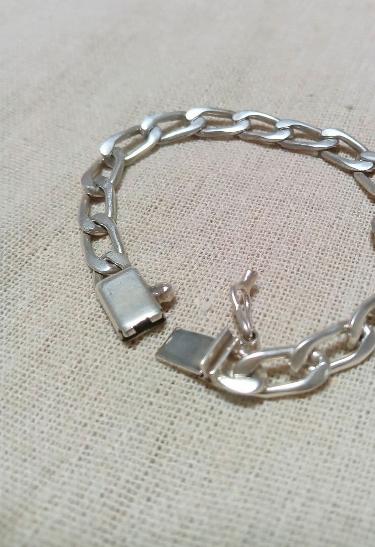 925MEX ブレスレット メキシカン メキシコ カットアズキ ボックスクラスプ