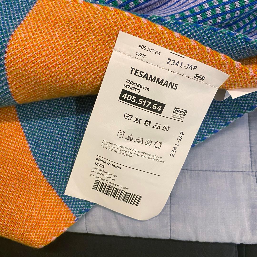 IKEA イケア テサッマンス ブランケット TESAMMANS 限定 - メルカリ