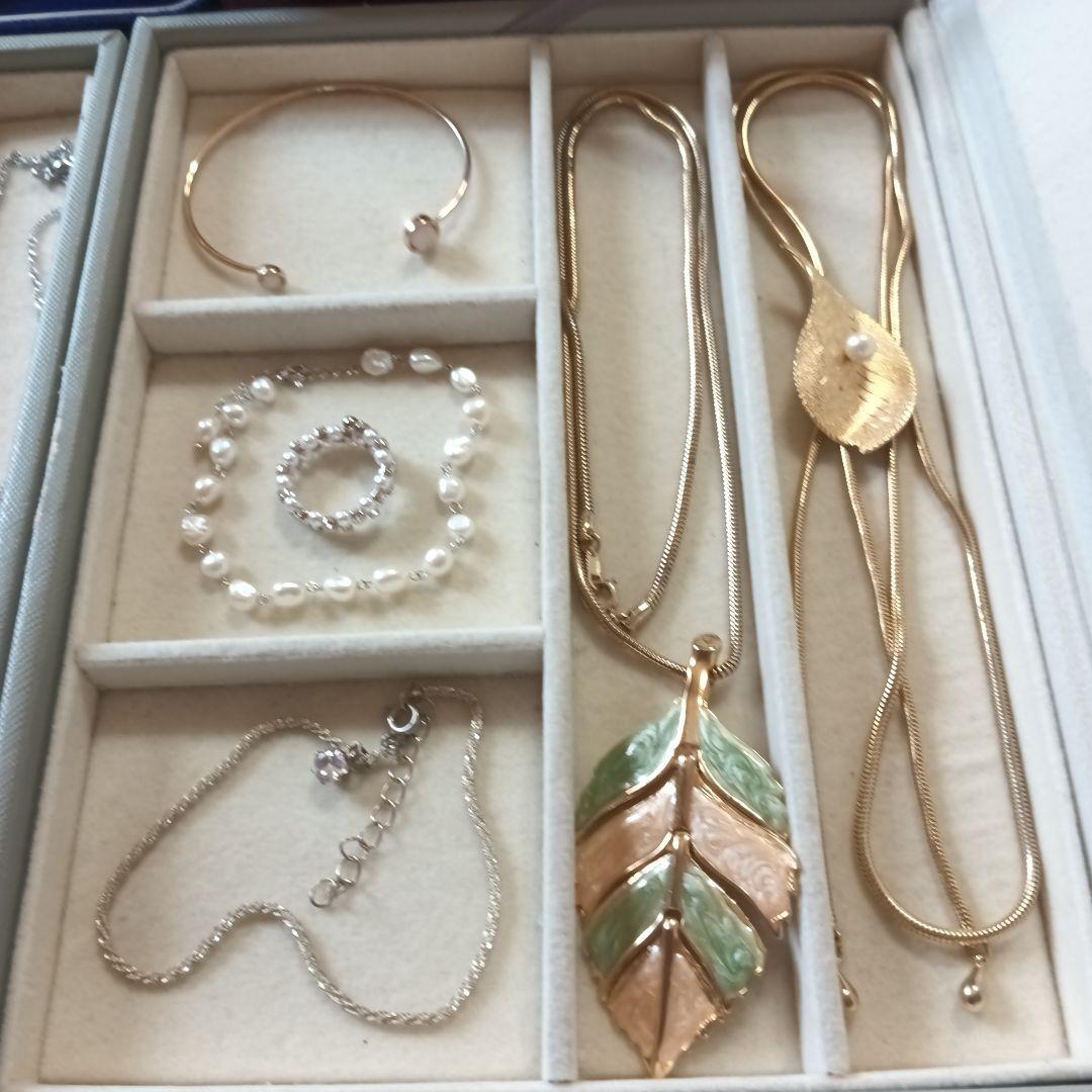 遺品整理生前整理アクセサリー纏め売りパールセットSV925ネックレス