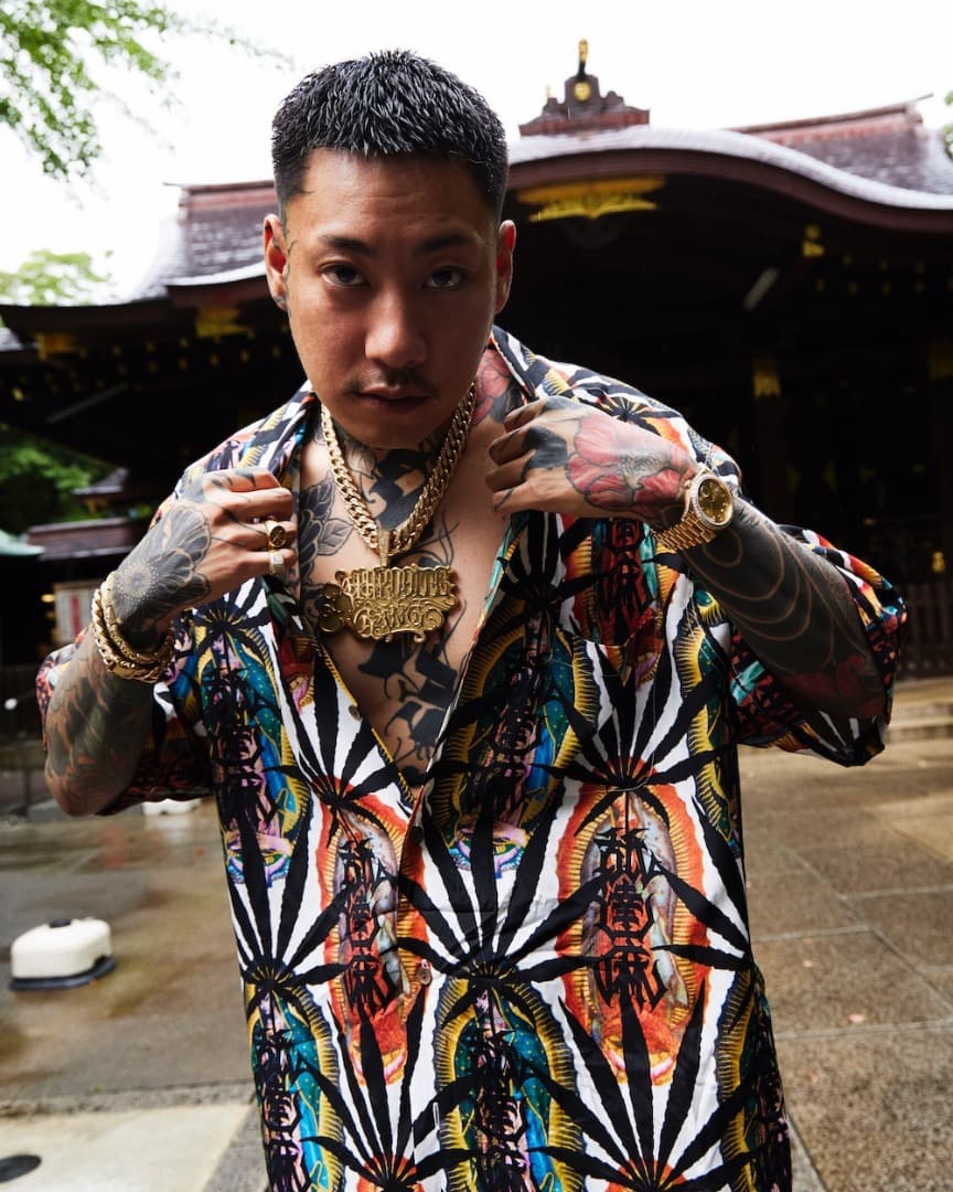 舐達麻着用 18k gp 6面 喜平 ダブル ネックレス ゴールド アバランチ