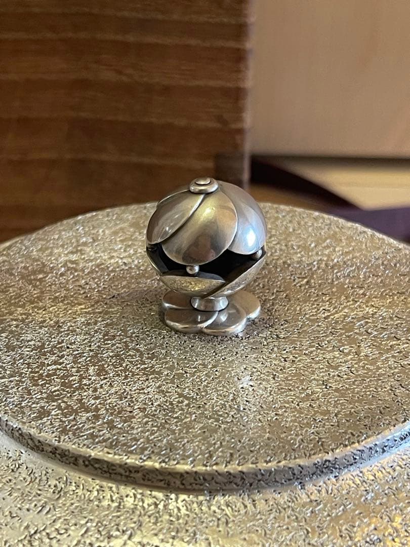 純銀保証 純銀製槌目湯沸1091g 銀瓶 桐箱 刻印あり 急須