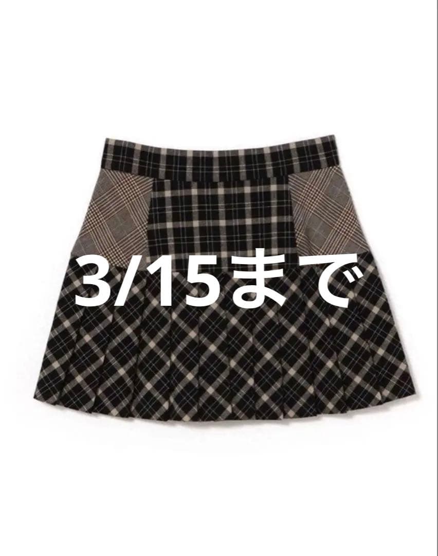 ANDMARY Coco check pleats skirt - メルカリ