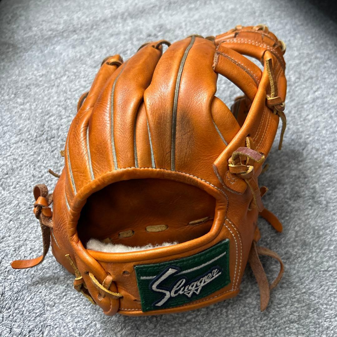 Slugger 軟式グローブ オレンジ　値下げ可　即日発送 久保田スラッガー（KUBOTA SLUGGER） 久保田スラッガー少年野球 軟式
