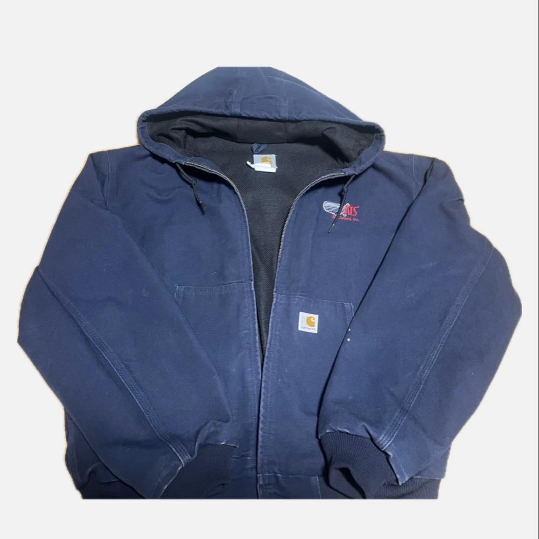 Carhartt アクティブジャケット ネイビー 美品 Carhartt アクティブジャケット ダークネイビー L J211 | 古着屋 Uan