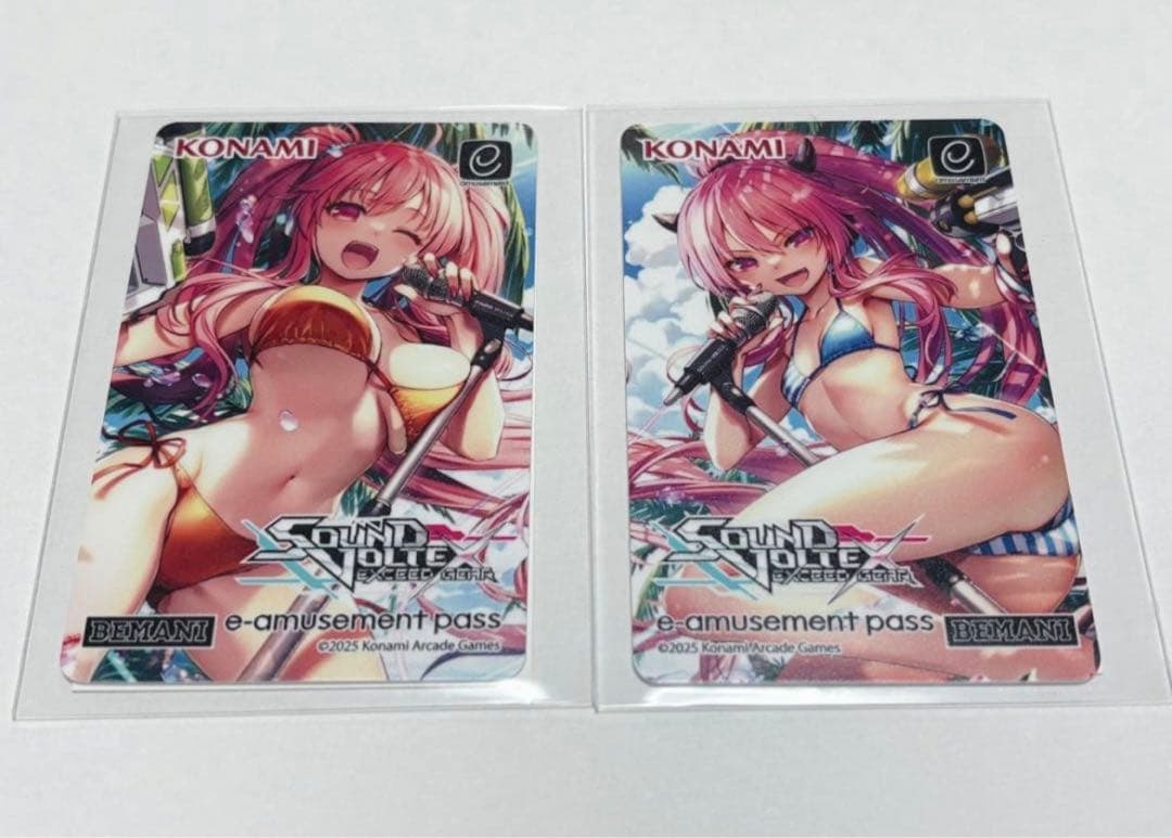 SDVX e-amusement passカード2種セット① SDVX e-amusement passカード2種セット① NEW Konami e-AMUSEMENT PASS