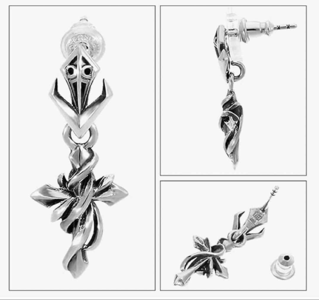【お値下げしました】M's collection ピアス(両耳) クロス超美品 M's collection(エムズ コレクション) nex' チャーム クロス シルバー