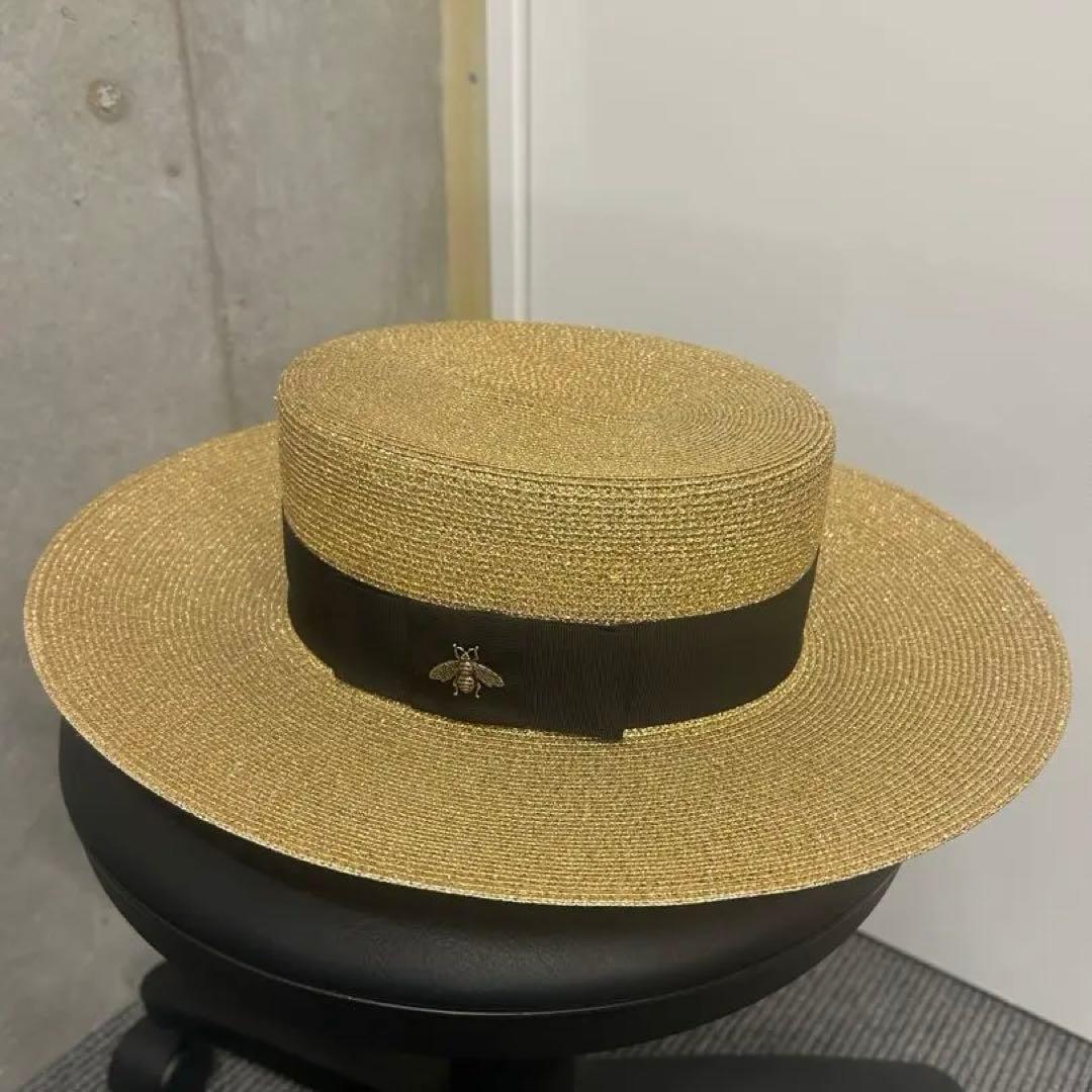 【ほぼ未使用美品】Gucci グッチ ボーラーハット 麦わら帽子 グッチ 小物ストロー ボーターハット | GUCCI® JP