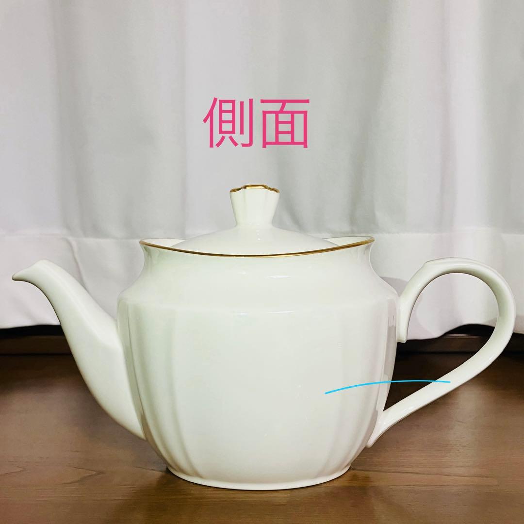 日本製 Noritake ノリタケ デザインティーポット ボーンチャイナ