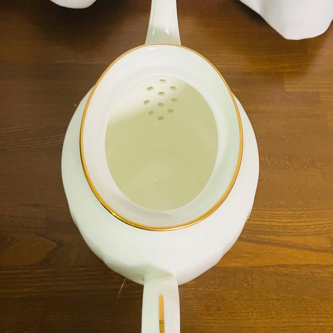 日本製 Noritake ノリタケ デザインティーポット ボーンチャイナ