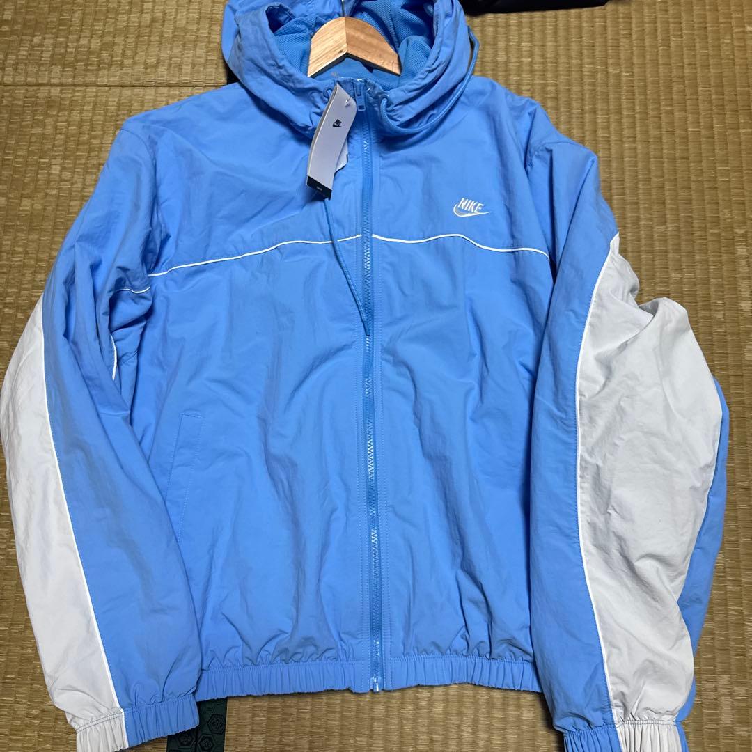 Nike フード付きナイロンジャケット 2XL 青 中古・古着通販】NIKE (ナイキ) NIKE 90s ナイロンジャケット ブルー