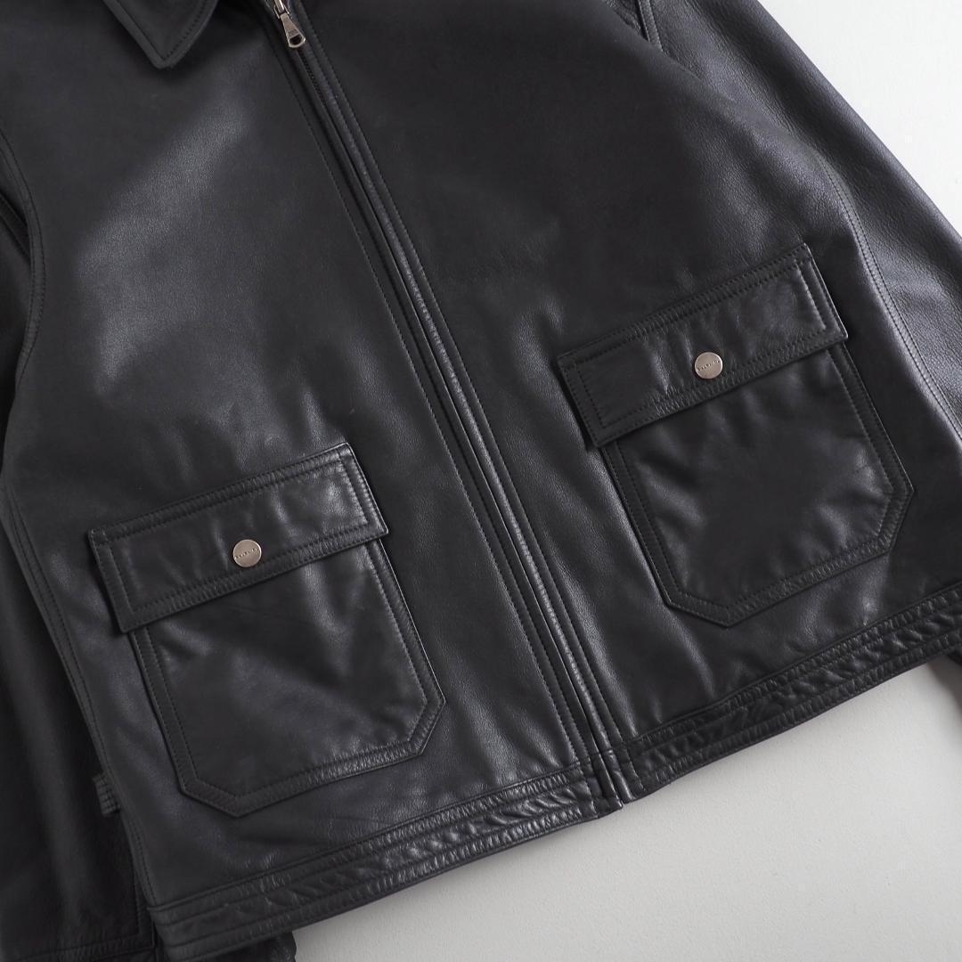 ラルフローレン レザージャケット シングルライダース 本革 ブラック