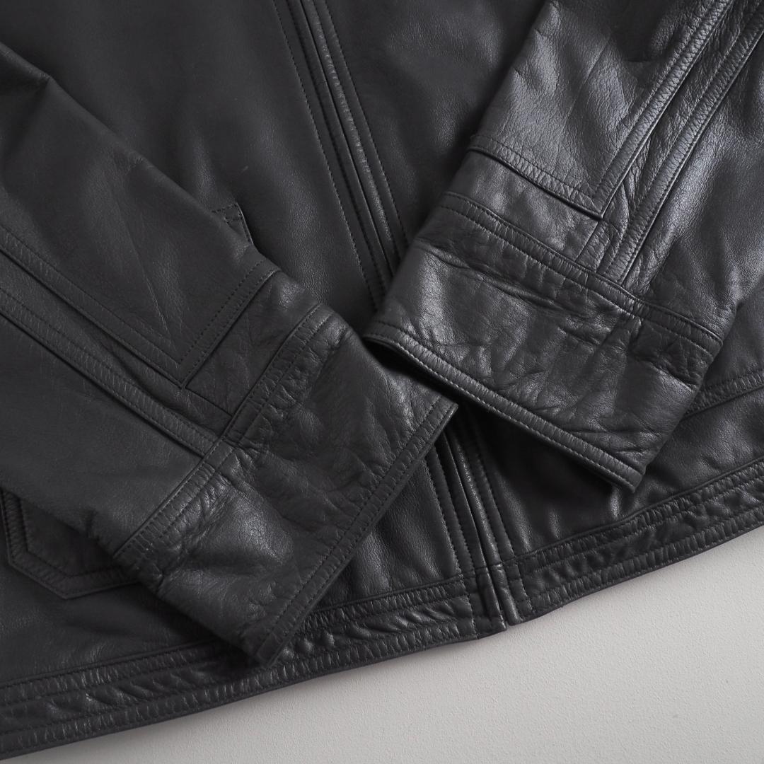 ラルフローレン レザージャケット シングルライダース 本革 ブラック