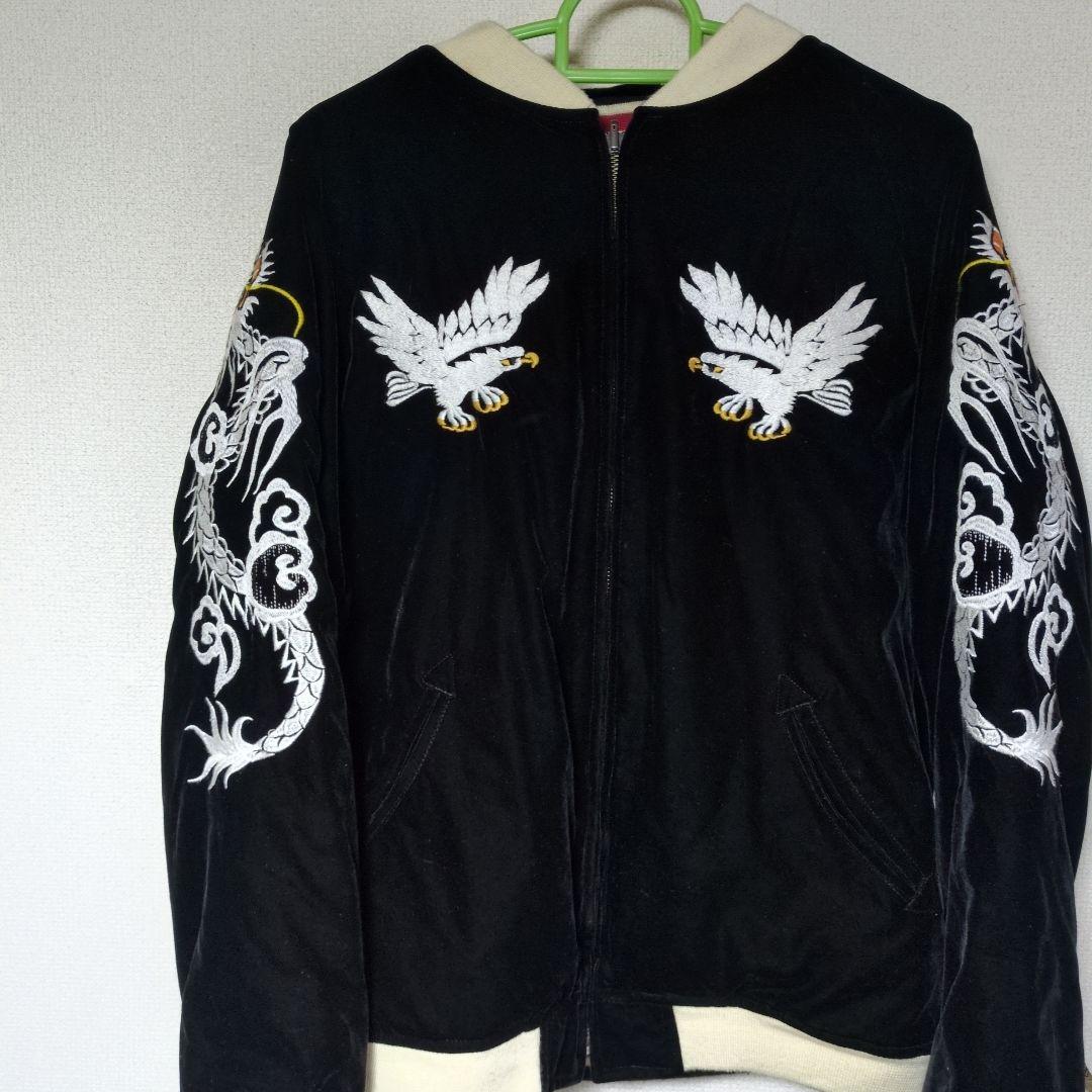 BILLVAN スカジャン/40/リバーシブル/ベロア/両面刺繍 - メルカリ