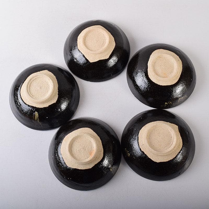 gmgmgm様専用 茶道具 浅野陽作 黒鉢 5客 共箱 V 8005 - メルカリ