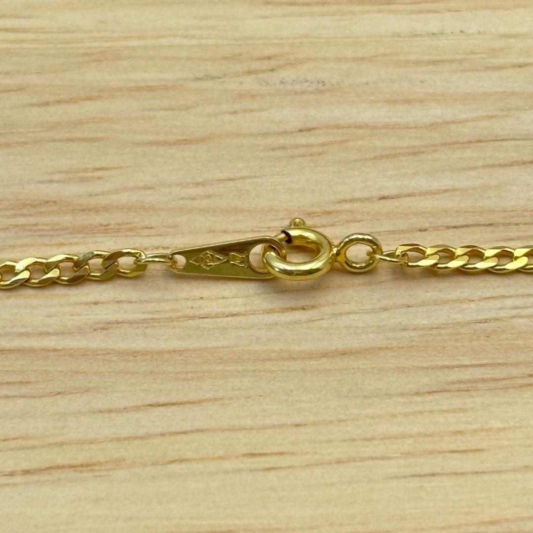 極美品 K18金ゴールドチェーン喜平 ネックレス 3.11g