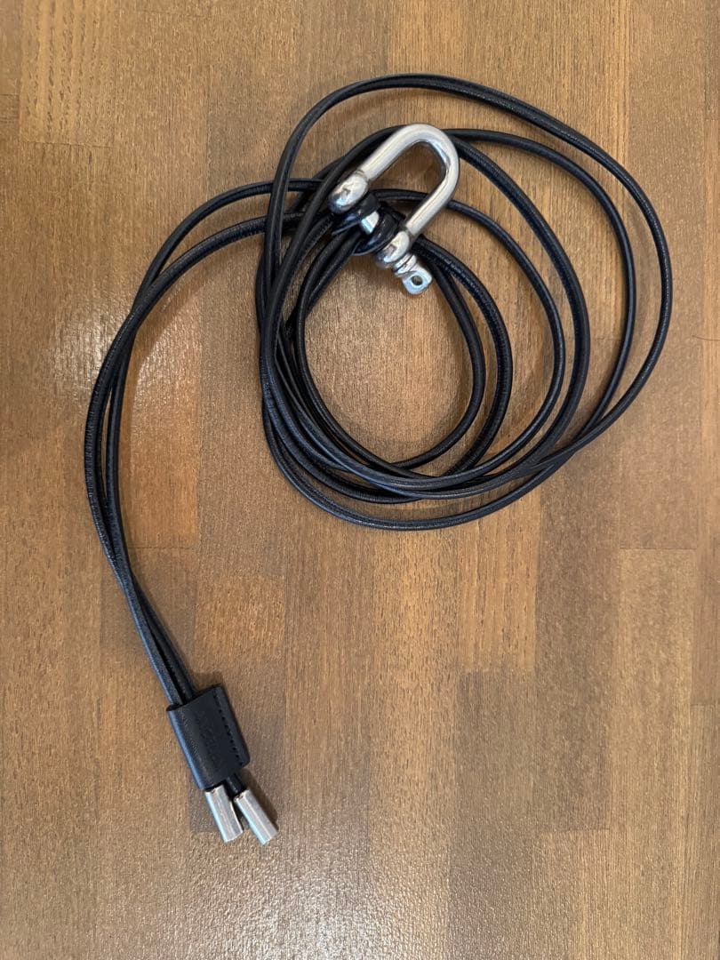 ANCELLM レザーロープベルト ANCELLM | アンセルム LEATHER ROPE BELT(BLACK) / レザーロープベルト