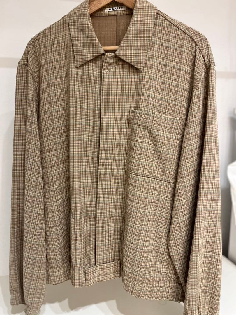 AURALEE チェックブルゾン サイズ4 A20SB01WC ジャケット - メルカリ