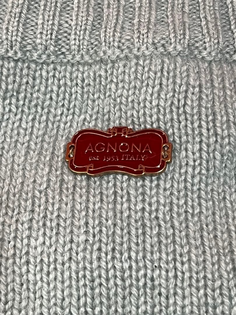 柿*種様 AGNONA アニオナ カシミヤ100% ハイネックセーター（新品未使