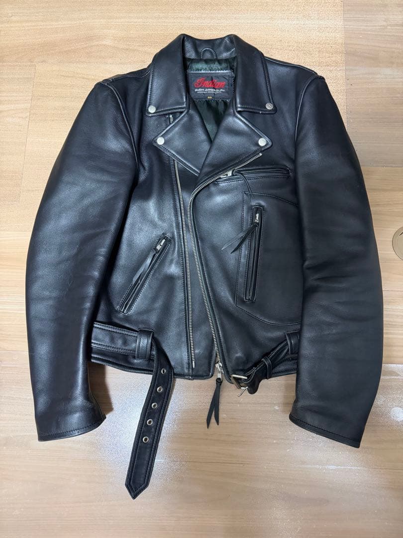 ダブルライダースジャケット Indian INDIAN MOTOCYCLE（インディアンモトサイクル） INDIAN MOTORCYCLE 茶