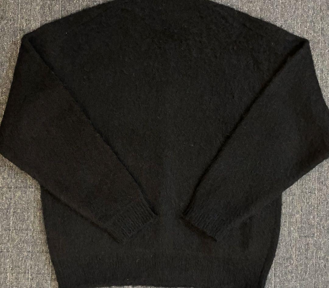 アダムエロペ ADAM ET ROPE' モヘア ウール カーディガン ブラック