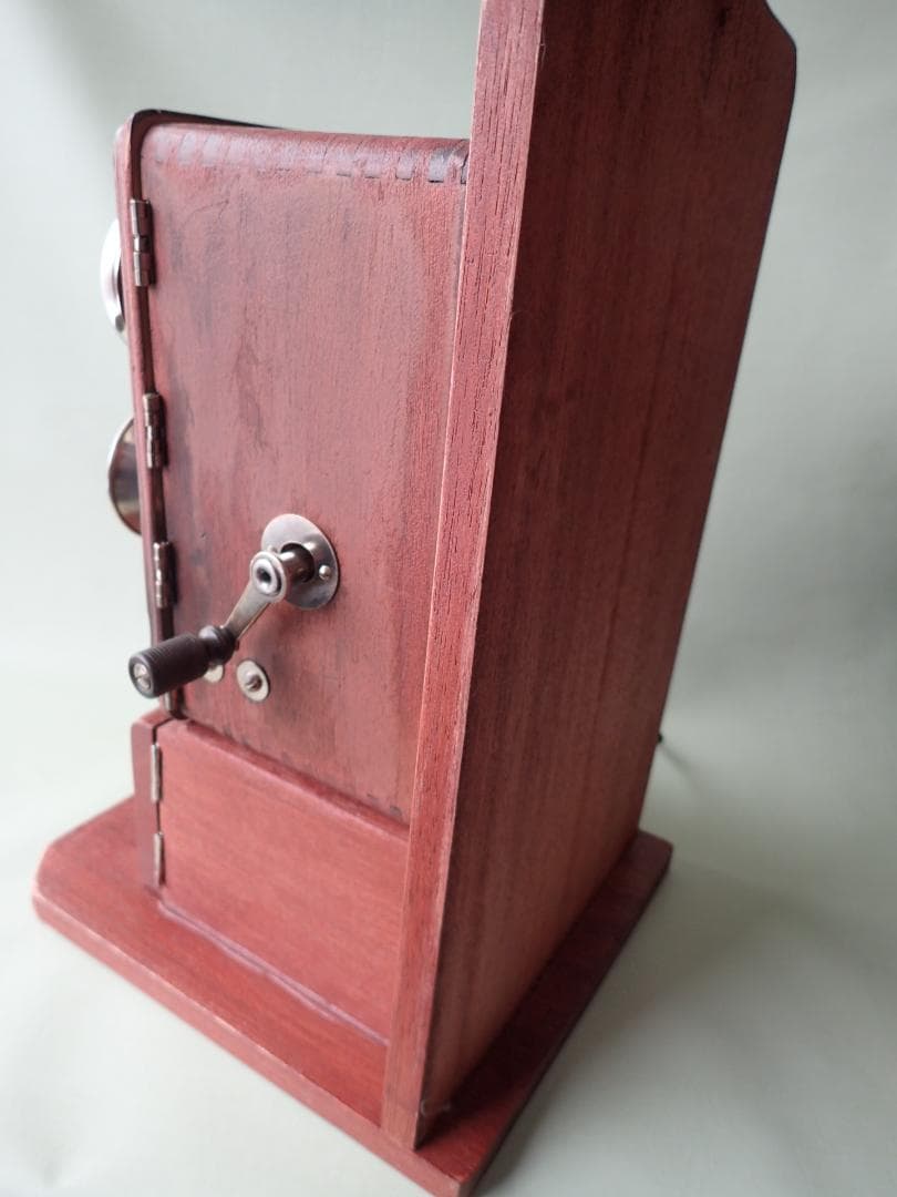 昭和レトロ デルビル磁石式壁掛電話機 ベル鳴ります アンティーク