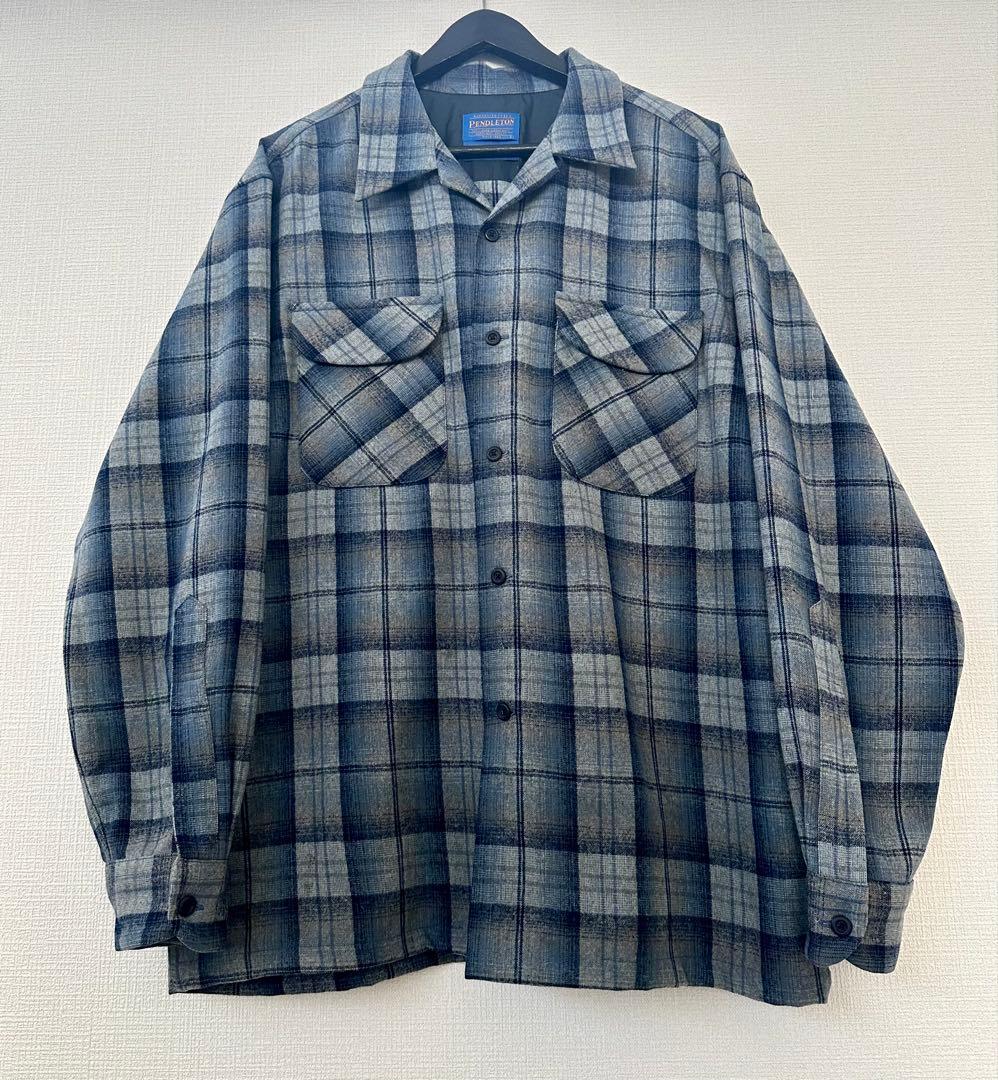 超スペシャル 90s ペンドルトン オンブレ チェック シャツ L ブルー 超スペシャル 60s ペンドルトン オンブレ チェック シャツ XL ブルー
