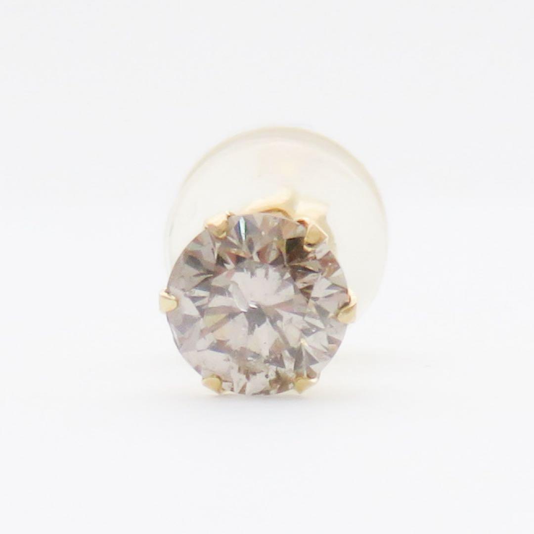 騎*音様 【本物保証】K18YG 天然ダイヤモンド 0.325ct 片耳ピアス