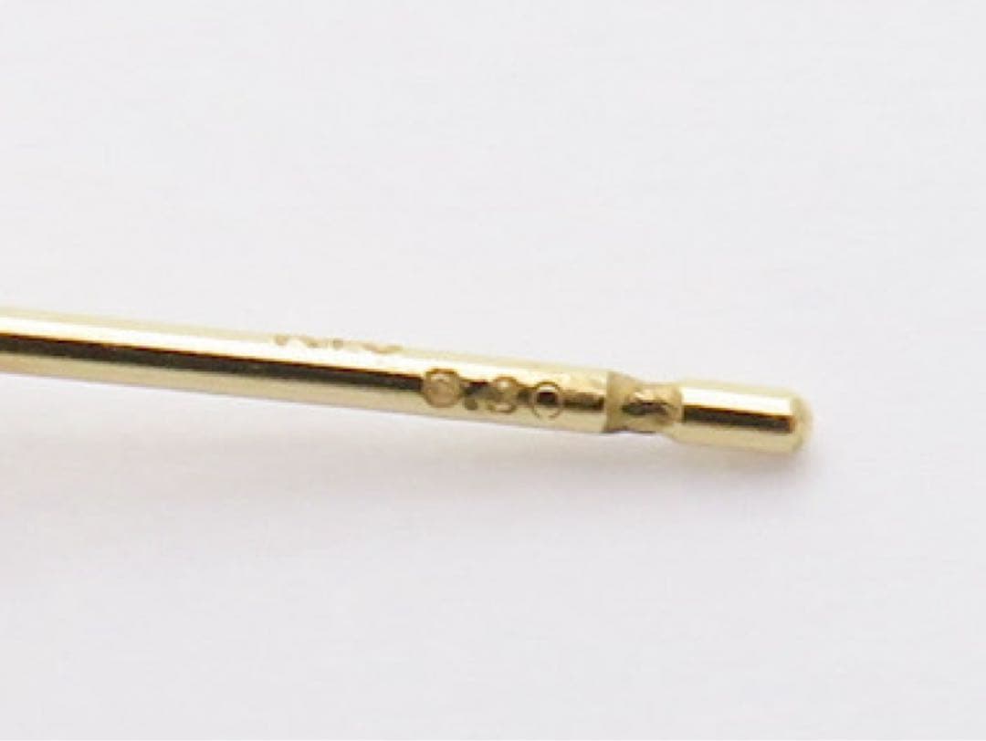 騎*音様 【本物保証】K18YG 天然ダイヤモンド 0.325ct 片耳ピアス