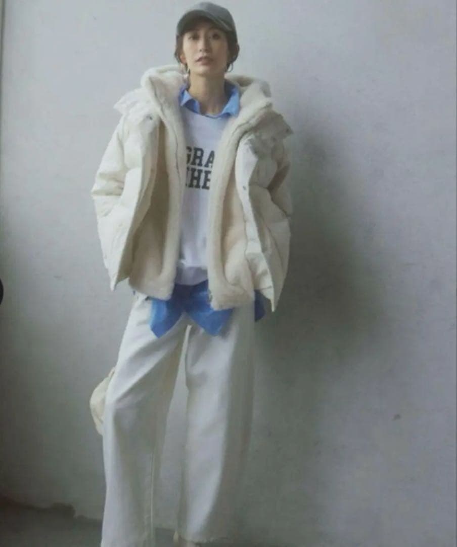 Arpege story ファーフード付きMINOTECH中綿コート - メルカリ