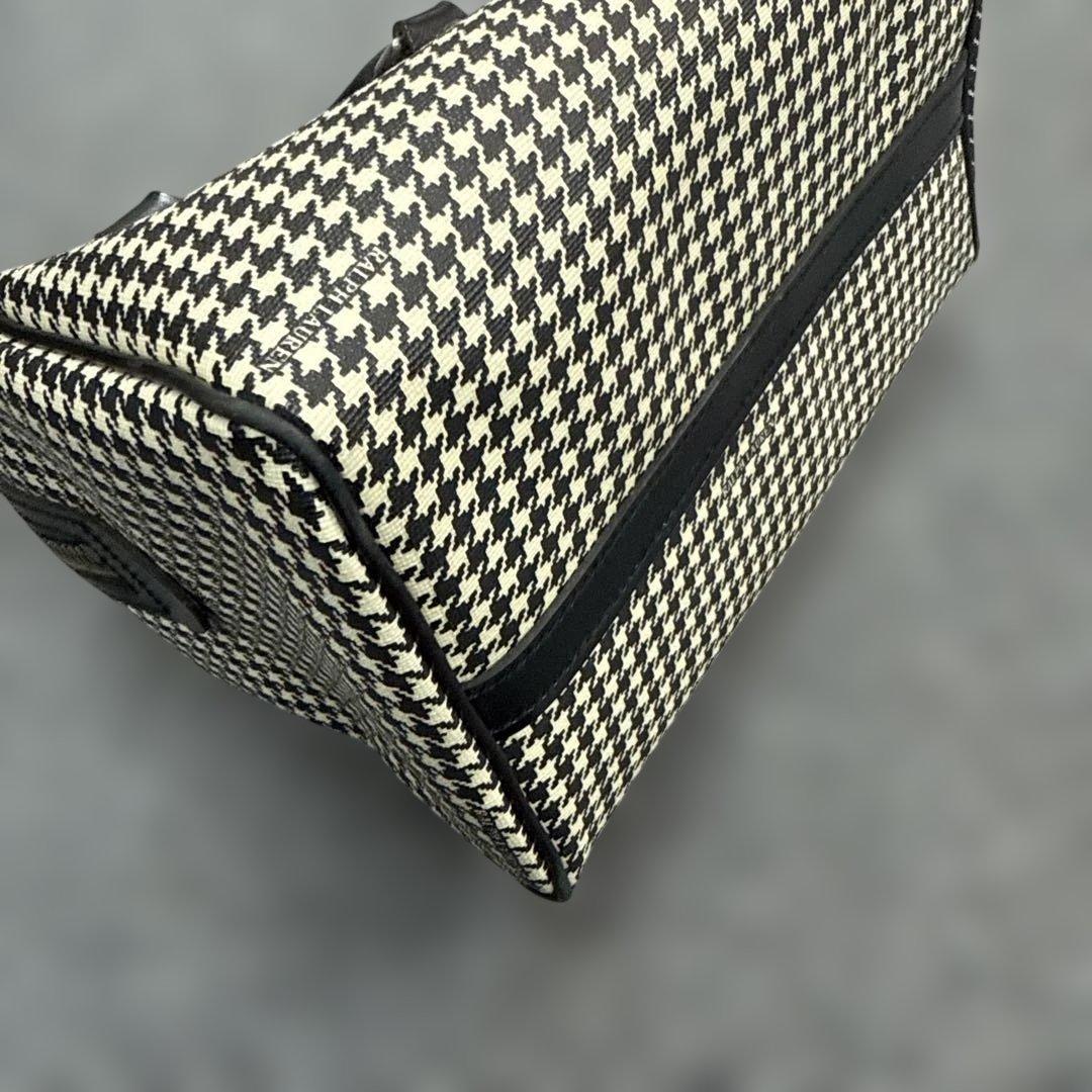 ラルフローレン コンビボストンバッグ 千鳥格子 ミニボストン