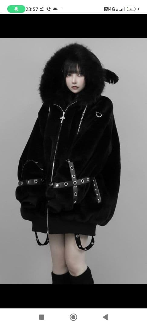 DimMoire【ディムモアール】BABY SHEEPファーパーカーII 黒 - メルカリ