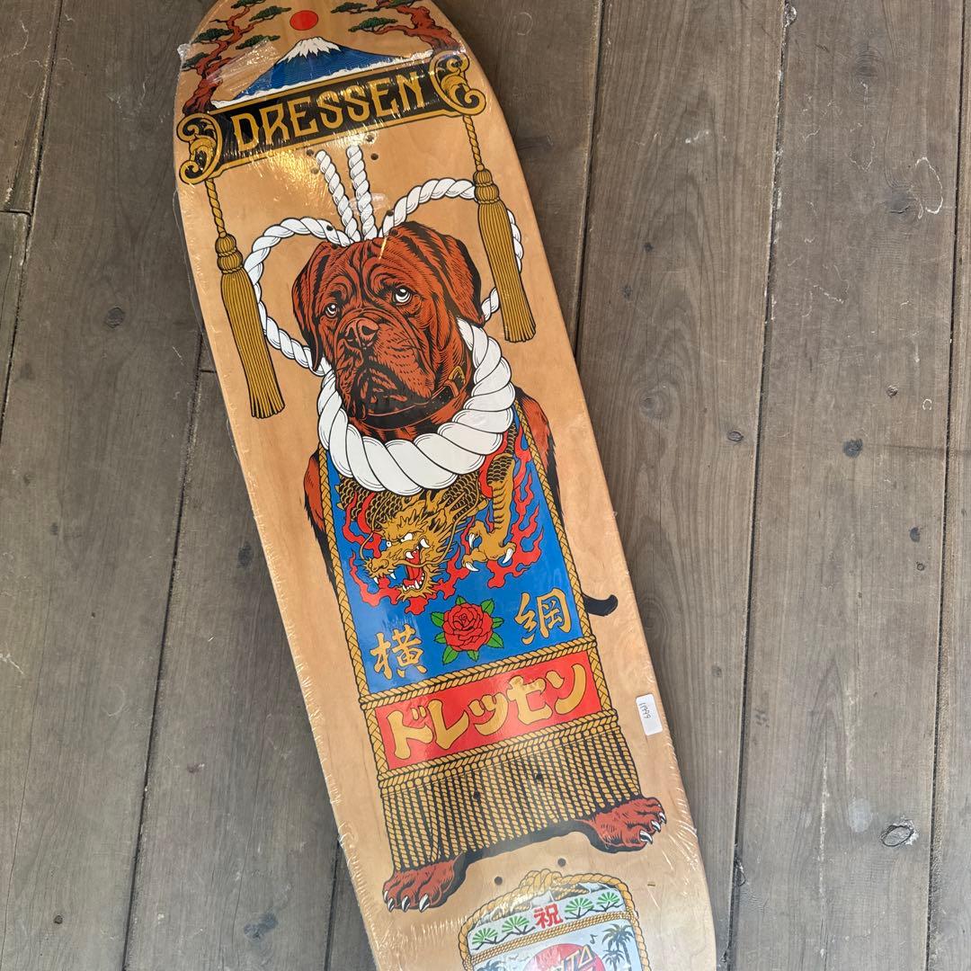 Santa Cruz サンタクルーズ スケボーデッキ ドレッセン 犬の横綱モデル