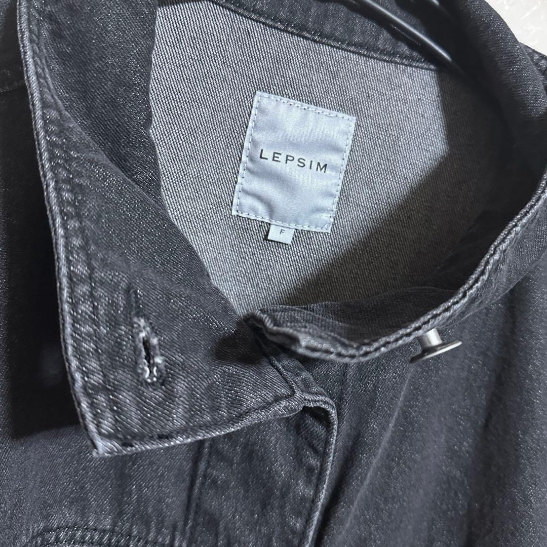 LEPSIM ドッキングデニムカバーオール ブラック - メルカリ