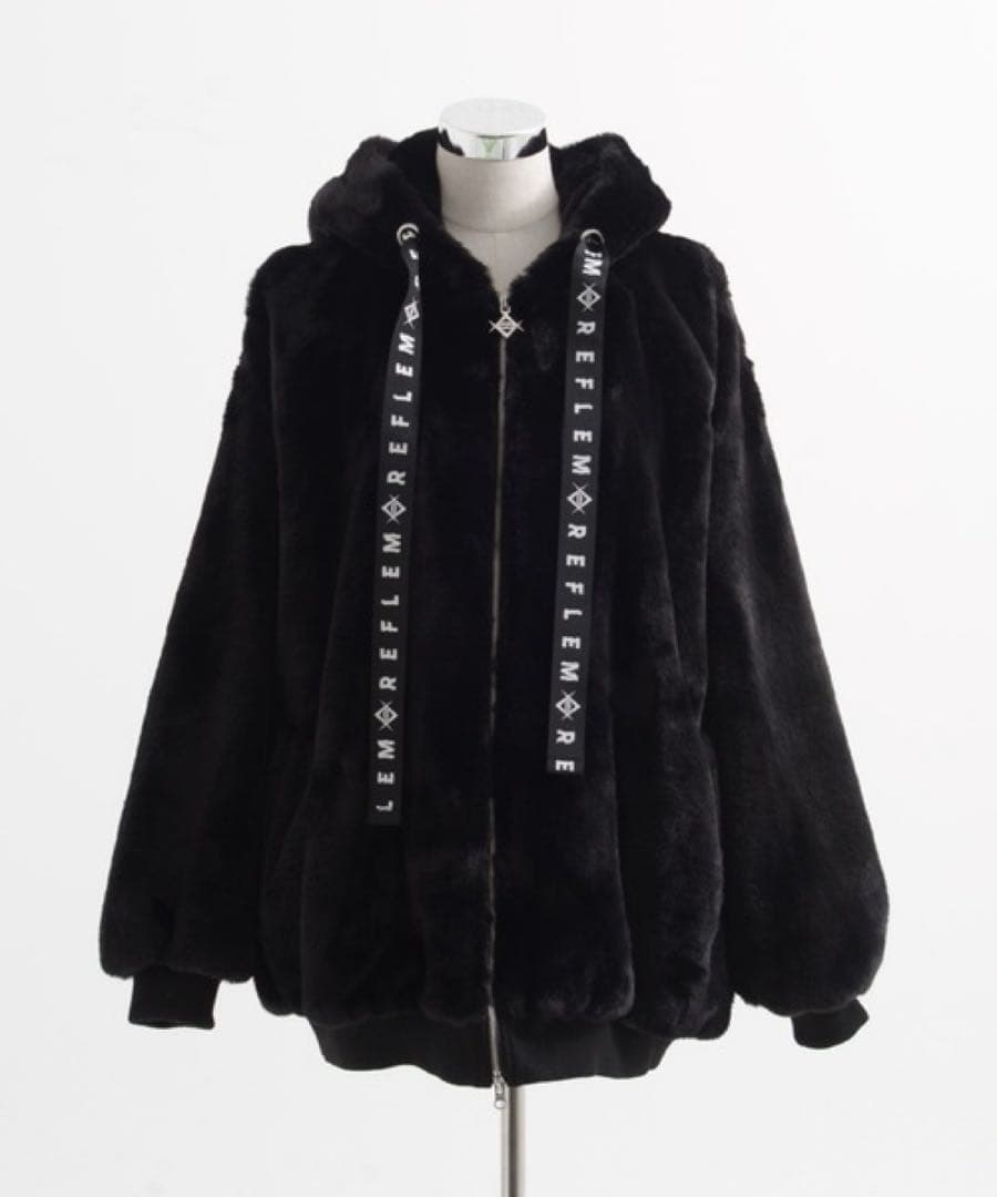 【美品】REFLEM レフレム うさ耳BIGファーパーカー 地雷系 REFLEM（レフレム） ブルゾン アウター 「REFLEM/レフレム」うさ耳BIG