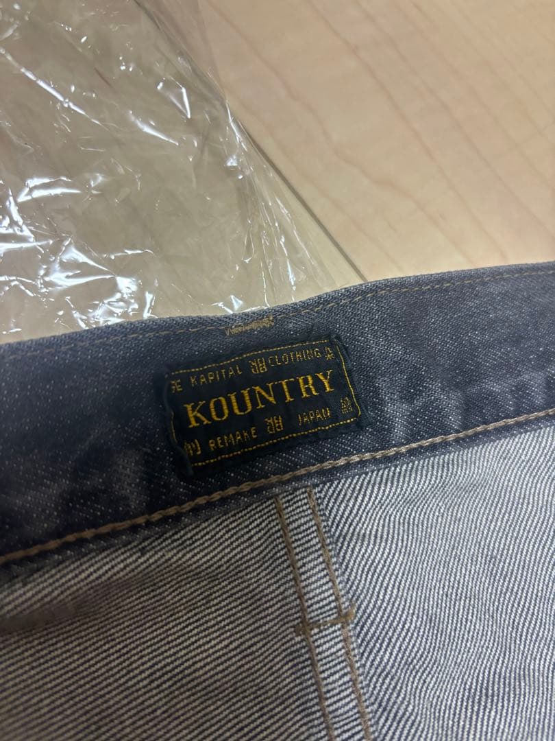 kapital 14ozブラックデニム 5Pショートパンツ（BONE刺繍） 34 - メルカリ