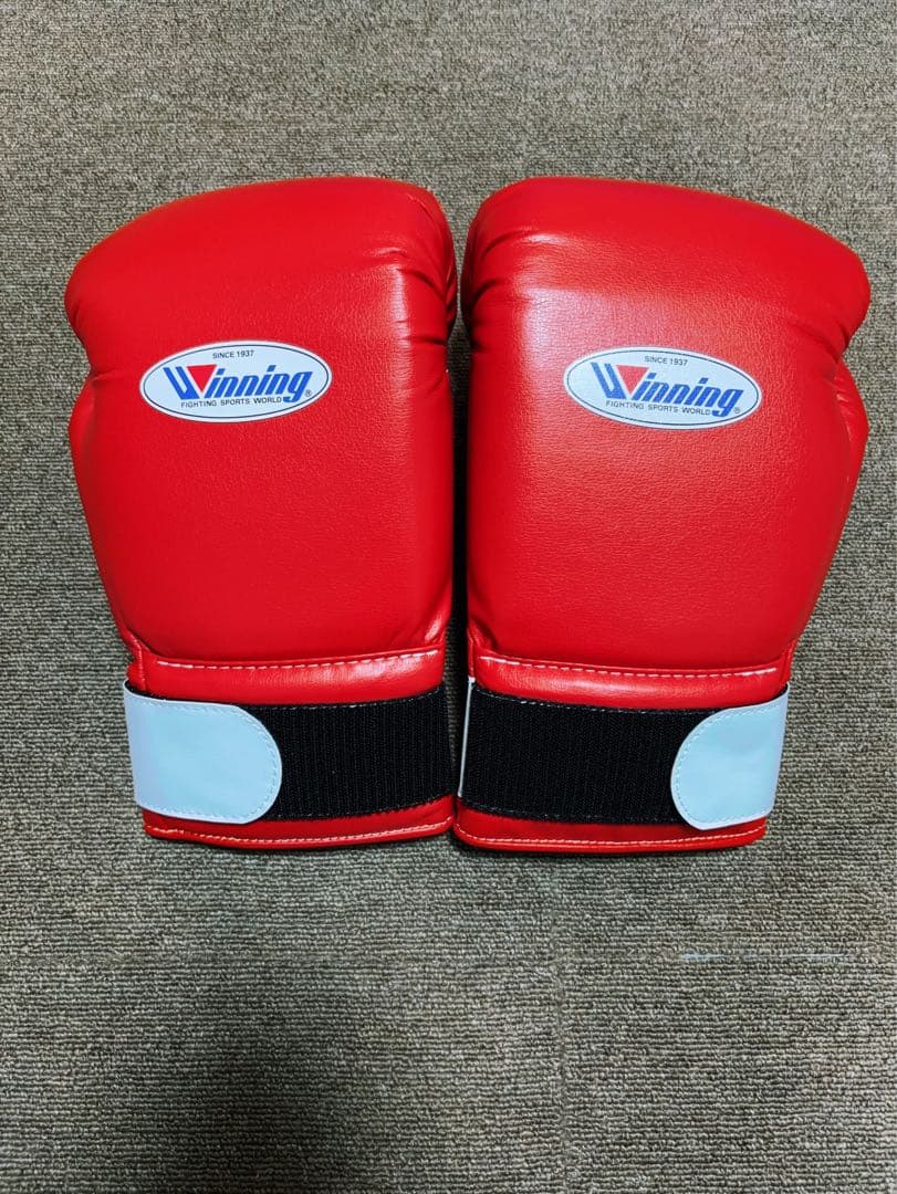 Winning/ウイニングボクシンググローブ14oz 赤 新品 Winning（ウイニング） 受注生産 ボクシング グローブ マジックテープ