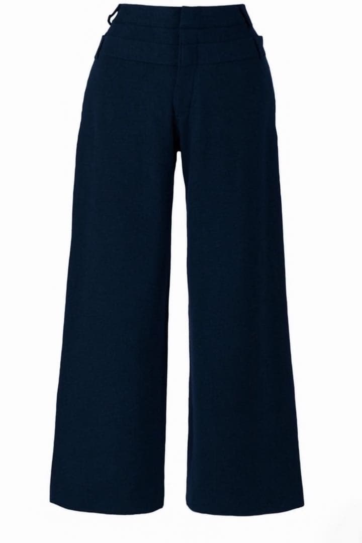 Bibiy JULIET KNIT PANTS ニット パンツ ネイビー ワイド - メルカリ