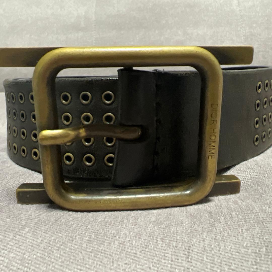 Dior Homme Hバックル　希少なスタッズ付き　エディスリマン エディ・スリマンが手掛けたDIOR HOMMEの名品が週替わりで登場