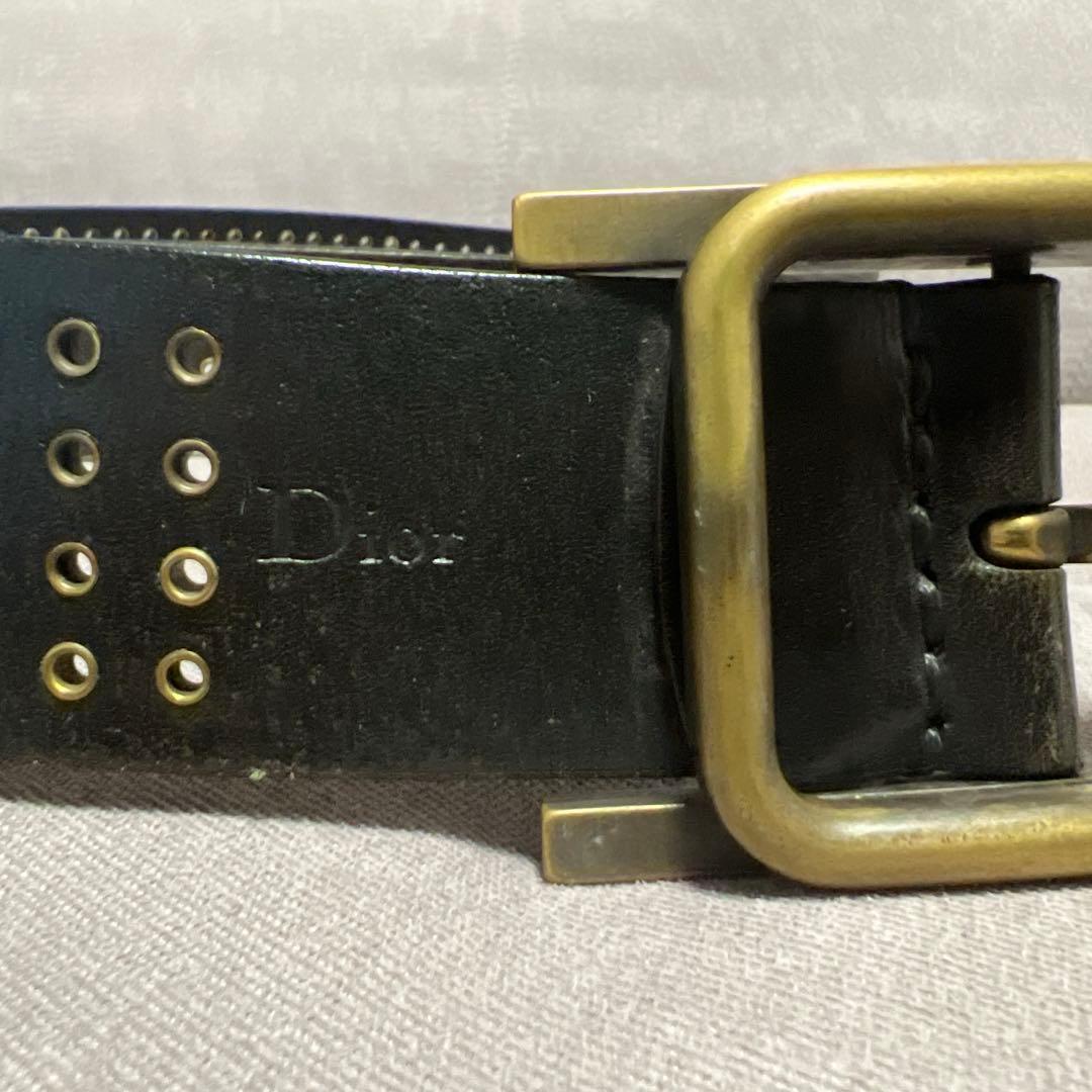 Dior Homme Hバックル 希少なスタッズ付き エディスリマン