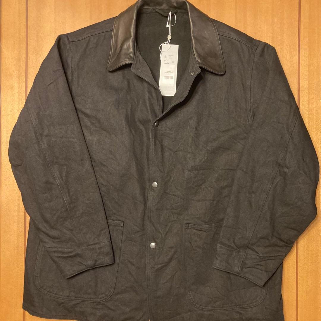 COMOLI デニム レザー ワークジャケット コモリ 24AW BLACK 3 - メルカリ