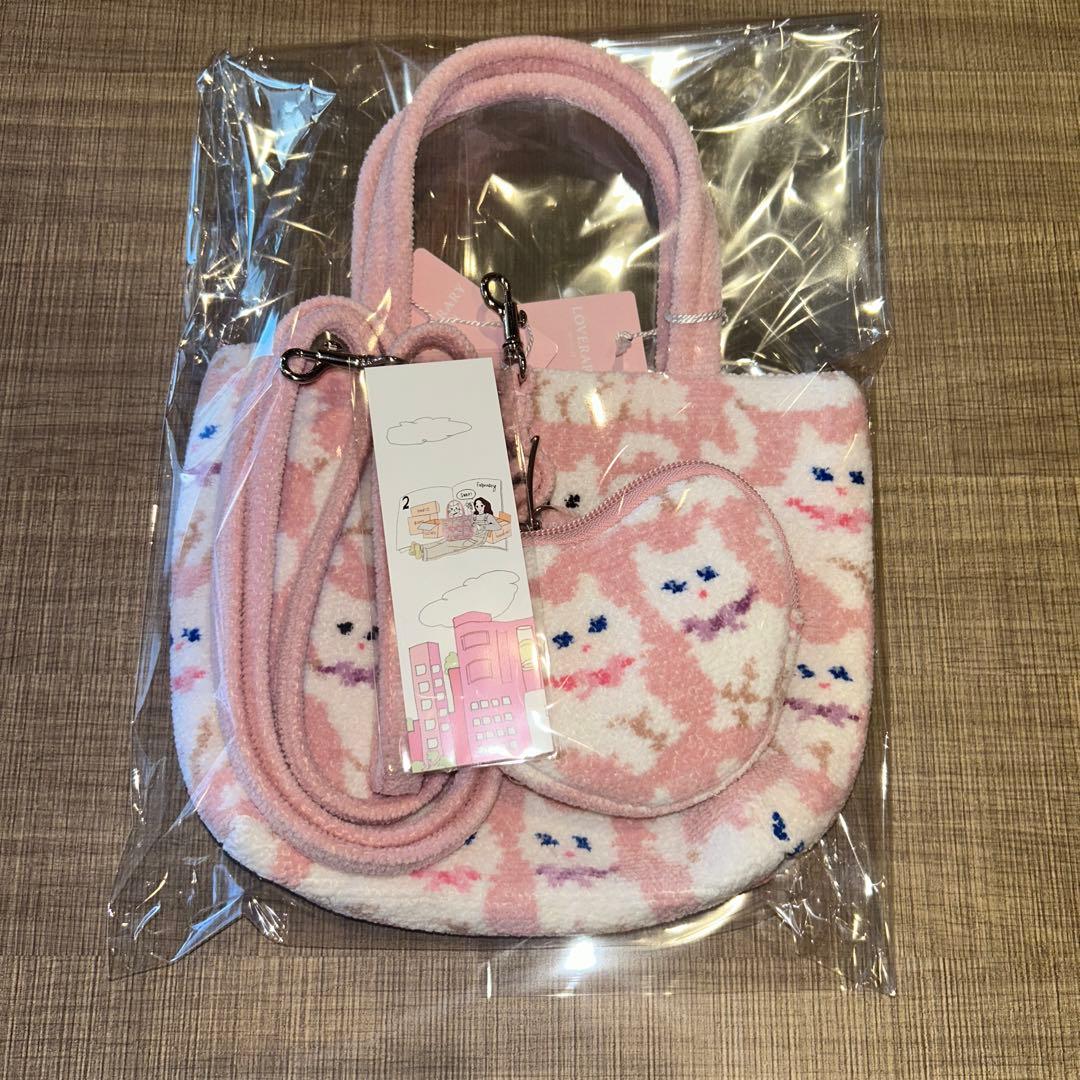 フェイラー モフモフネコチャン バッグ ハート型ポーチ - メルカリ