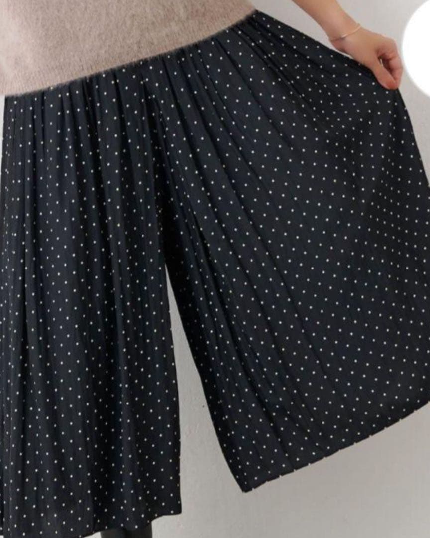 値下げ✦.*BEARDSLEY シワシフォンギャザーパンツ（ドット） 完売商品 BEARDSLEY｜シワシフォンギャザーパンツ(ドット) | Rakuten Fashion