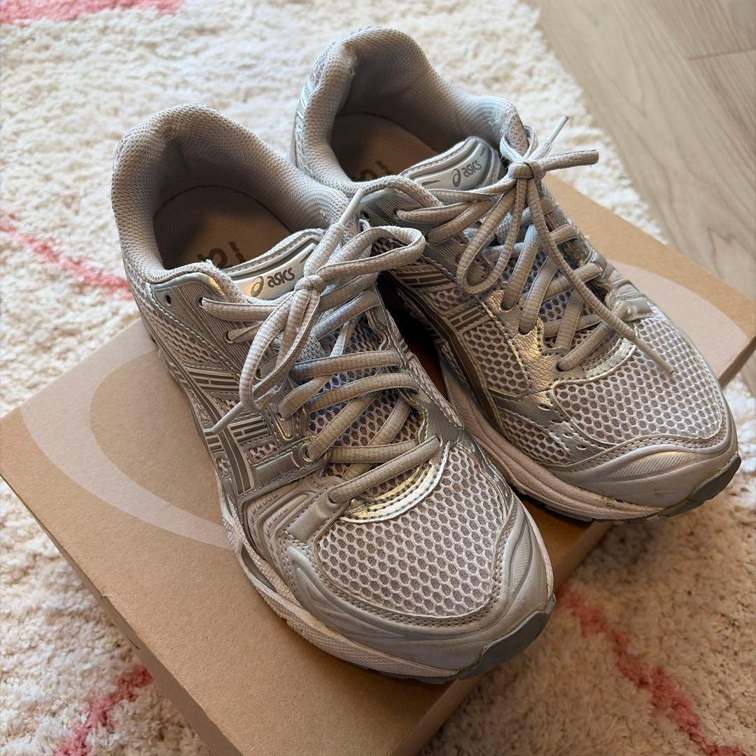 【箱付】美品asics gel-kayano 14 24.5 24.5cm Asics Gel-Kayano 14 クリーム ピュアシルバー - メルカリ