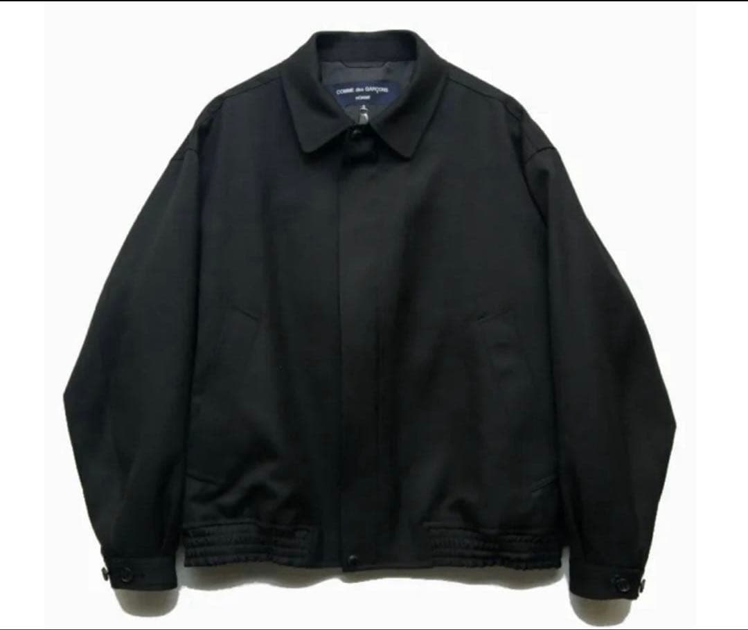 24aw comme des garcons homme ウールサージ ブルゾン COMME des GARCONS HOMME - コムデギャルソンオム24AWウールサージ縮絨