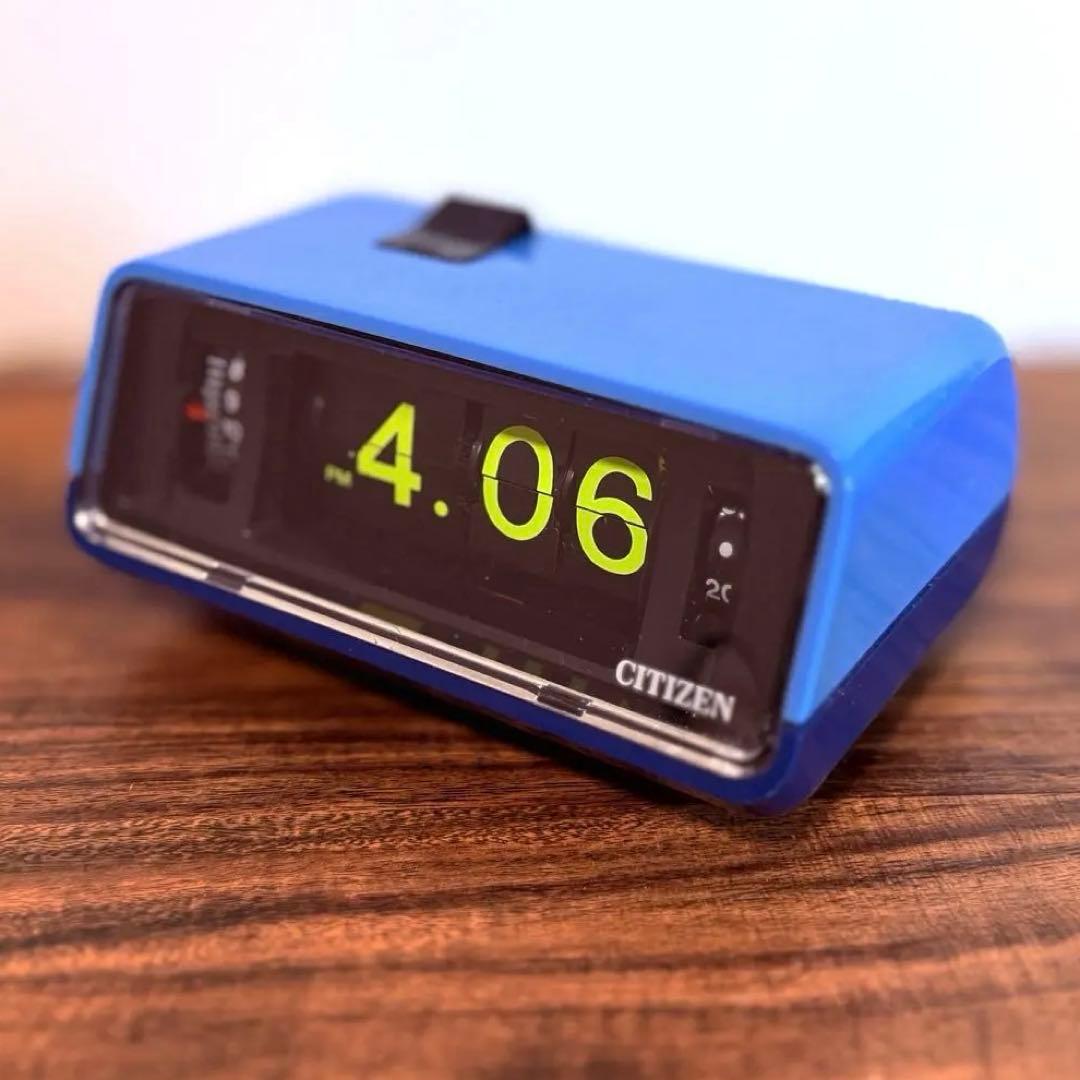 【メンテ済み・動作正常】CITIZENパタパタ時計 ハイリーフ・カーチス 青色 2026年最新】CITIZEN 5RD025の人気アイテム - メルカリ