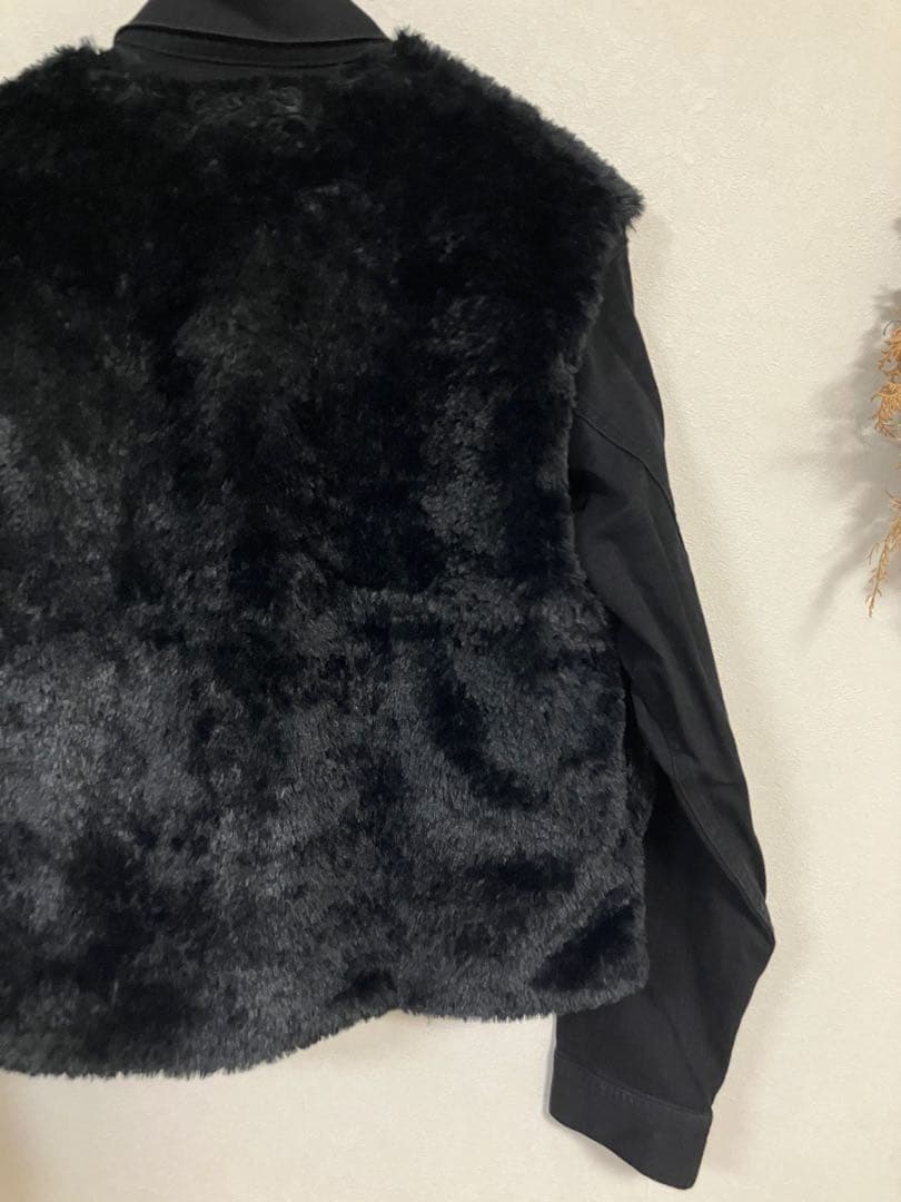 《SHERMER》シャーマー　ファーベスト付きGジャン　美品