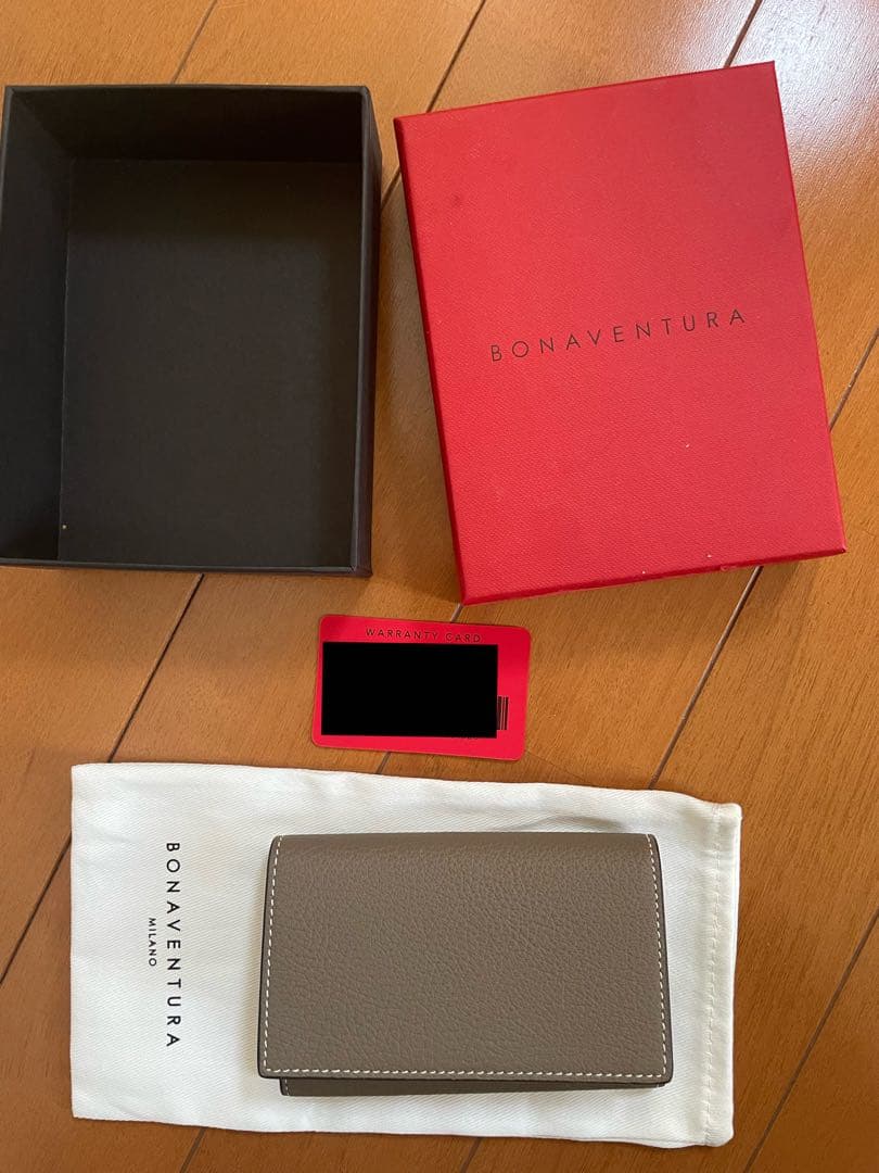 新品未使用 ボナベンチュラ スリーブ付きビジネスカードケース ボッタ